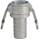 TOYOX カムロック カプラー ホースシャンク(細め) アルミ 633-CT 2インチ AL (品番:633-CT-2-AL)(注番1158812)