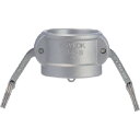 TOYOX カムロック カプラー ダストキャップ アルミ 634-B 1-1/2インチ AL (品番:634-B-1-1/2-AL)(注番1158847)