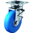 ユーエイ プレート式 自在 キャスター モノマーキャストナイロン 車輪径130mm ストッパー付き Jタイプ JB(R)型 取付寸法82×82(75×75) (品番:MCBJB-130(R))(注番1161111)(4)