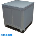 TRUSCO パレットボックス スタックカーゴ2面観音扉・2面パネルタイプ 1100×1100×H1000 (品番:SCP2T2-11100)(注番1161924)・(法人・事業所限定,直送元)(4)