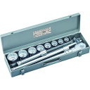 TONE ソケットレンチセット ISO 差込角19.0mm 12点セット 12角 (品番:200MISO)(注番1162381)