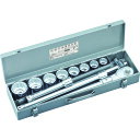 TONE ソケットレンチセット 差込角19.0mm 12点セット 12角 (品番:200M)(注番1162390)