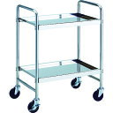 TRUSCO ストロングカート2段式 導電ゴム車輪 (SUS304)W660XD450XH900 (品番:SUC-12DG)(注番1162950)・(法人・事業...