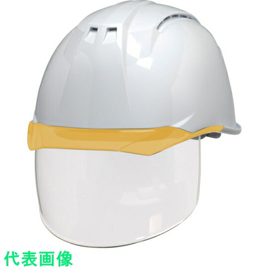 DIC　透明バイザーヘルメット （シールド面付）　AA11EVO－CSW　KP　白／オレンジ （品番:AA11EVO-CSW-HA6-KP-W/O）（注番1200483）