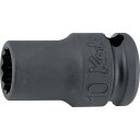 コーケン 9.5mm差込 インパクト12角ソケット(薄肉) 7mm (品番:13406M-7)(注番1200889)・(送料別途見積り,法人・事業所限定,取寄)