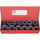 コーケン 19mm差込 インパクト6角ソケットセット 11ヶ組 (品番:16201A-01)(注番1207276)・(送料別途見積り,法人・事業所限定,取寄)