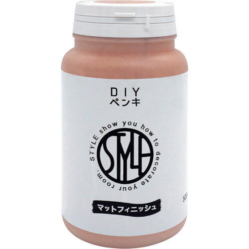 ニッぺ　水性つや消し塗料DIYペンキ　500ML　シェルピンク　HUM362-500 （品番:4976124889097）（注番1233328）・（送料別途見積り,法人・事業所限定,取寄）