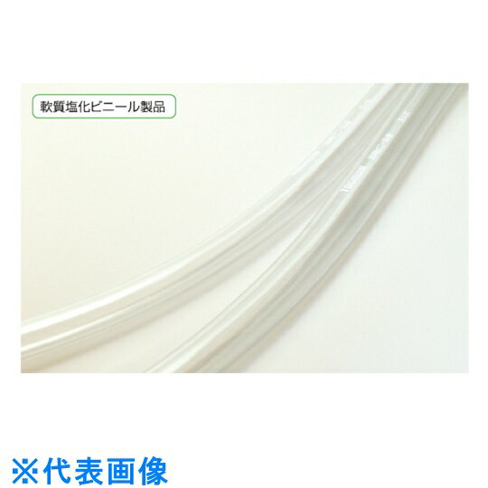 十川　透明ビニールチューブ12×15×50m 《5本入》 （品番:TV12X15X50）（注番123 ...