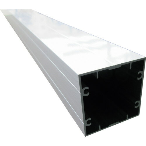 □アルインコ　アルミ支柱　角50x50x1．4　ビスホール付　シルバー　4m （品番:AA110S） （注番1250637）