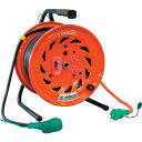 NICHIDO 電工ドラム びっくリール 過負荷漏電保護兼用ブレーカ付 30m (品番:RND-EK30S)(注番1255606)