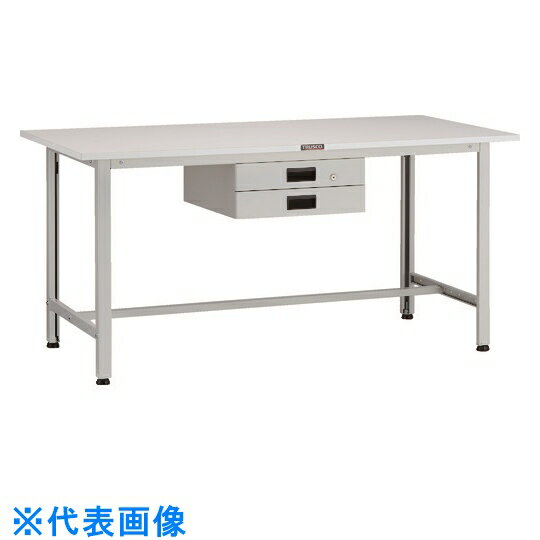 TRUSCO　AO型軽量作業台　1500X600　薄型2段引出付 （品番:AO-1560UDK2）（注番1259161）・（法人・事業所限定,直送元）