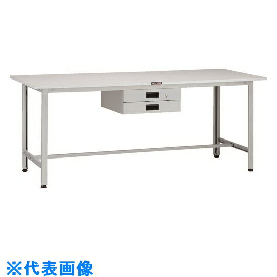 TRUSCO　AO型軽量作業台　1800X600　薄型2段引出付 （品番:AO-1860UDK2）（注番1259163）・（法人・事業所限定,直送元）