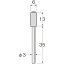 リューター　ロール型ラバーホルダー外径 （mm）：6軸径 （mm）：3 （品番:S3306） （注番1259499）・ （送料別途見積り,法人・事業所限定,取寄）