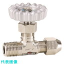 フジキン 黄銅製ミニチュアバルブRV-10MM-RC1/4 (品番:RV-10B-R)(注番1264379)・(送料別途見積り,法人・事業所限定,取寄)