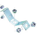 ネグロス電工 振れ止め金具 (20個入) (品番:DYF2-W3)(注番1271463)・(送料別途見積り,法人・事業所限定,取寄)