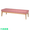 ミズノ 木脚ロビーチェア 2人用背無 ピンク (品番:MBC-1825WD58-PI)(注番1275533)・(法人・事業所限定,直送元)