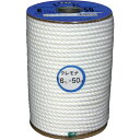 ユタカメイク ビニロン金剛打ロープ ボビン巻 6mm×40m (品番:RX-41) (注番1278563)・ (送料別途見積り,法人・事業所限定,取寄)