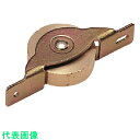 ヨコヅナ 真鍮戸車 鉄枠 30mm 平 (品番:BRM-0302)(注番1278868)