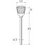 リューター　軸付カップ型ブラシ軸径 （mm） ：3毛材：ブラウン （馬毛） （品番:B3214） （注番1281854）・ （送料別途見積り,法人・事業所限定,取寄）