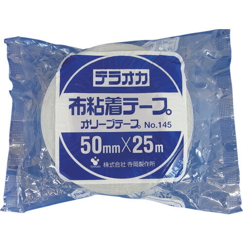 TERAOKA　カラーオリーブテープ　NO．145　空　75mm×25M 《24巻入》（品番:145-SB-75X25）（注番1346998×24]・（送料別途見積り,法人・事業所限定,直送）(3)