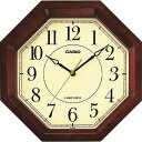 カシオ 電波掛け時計 295×295×厚み60mm 茶色 (品番:IQ-1106J-5JF)(注番1349074)・(送料別途見積り,法人・事業所限定,取寄)