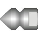 アサダ 1/4逆噴射ノズルT型 前方1穴 (品番:HD00161)(注番1356956)・(送料別途見積り,法人・事業所限定,取寄)
