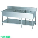 マルゼン 二槽水切シンク(ホース付) (品番:BSM2156R)(注番1362465)・(法人・事業所限定,直送元)