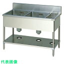 マルゼン 二槽ゴミ入付シンク (品番:BSG2-126L)(注番1362512)・(法人・事業所限定,直送元)