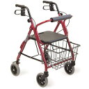カワムラ 【非課税】四輪歩行車KW20レッド (品番:KW20RED)(注番1365171)・(送料別途見積り,法人・事業所限定)【大型】