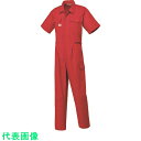 AUTO−BI 半袖つなぎ服2301−005レッド−S (品番:2301-005-S)(注番1368032)・(送料別途見積り,法人・事業所限定,取寄)