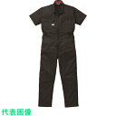 AUTO−BI 腰割れ式半袖つなぎ服6901−006ブラック−5L (品番:6901-006-5L)(注番1369341)・(送料別途見積り,法人・事業所限定,...
