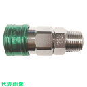 ヤマト 金属カップリング BLY-Cシリーズ カラーカップリングソケット(めねじ取付用) グリーン 10個入 相手側取付サイズRc3/8 (品番:BLY23-S...