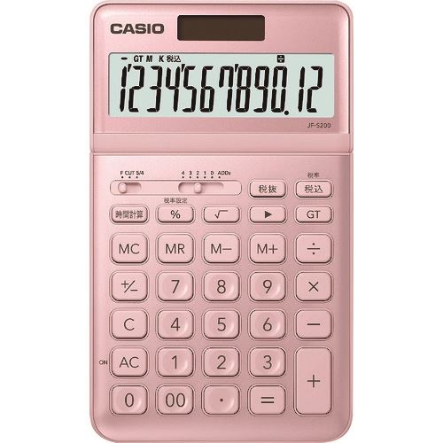 カシオ スタイリッシュ電卓(ジャストタイプ12桁) (品番:JF-S200-PK-N)(注番1372682) カシオ スタイリッシュ電卓(ジャストタイプ12桁) (品番:JF-S200-PK-N)(注番1372682)