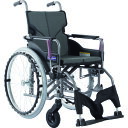 カワムラ 【非課税】アルミ製標準型自走用車いすKMD-A22-40S-Mチャコールグレー (品番:KMDA2240SMNO82)(注番1373474)・(送料別...