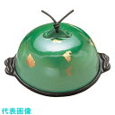 TKG アルミ高瀬陶板鍋 金彩・緑 大 16.5cm (品番:QTU351)(注番1373985)・(送料別途見積り,法人・事業所限定,取寄)