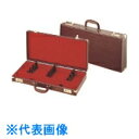 TKG レザー張り庖丁ケース(ダイヤル式) 和食用 茶 7丁入 (品番:AHU16)(注番1379906)・(送料別途見積り,法人・事業所限定,取寄)