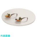 TKG アクリルブッフェトレイ 丸ホワイト W0051 M (品番:NBT0302)(注番1386655)・(送料別途見積り,法人・事業所限定,取寄)