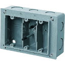 未来 埋込スイッチボックス (塗代付) プラスチック製セーリスボックス (品番:CSW-3NY)(注番1398253)・(送料別途見積り,法人・事業所限定,取寄)