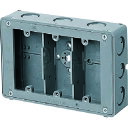 未来 埋込スイッチボックス (平塗代付) プラスチック製セーリスボックス (品番:CSW-3NF)(注番1398381)・(送料別途見積り,法人・事業所限定,取寄)