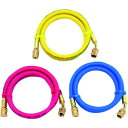タスコ R404A,R407C,R507A,R134a 1/4″チャージホース (品番:TA135FN-1)(注番1447910)・(送料別途見積り,法人・事業...