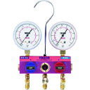 タスコ R410A R32用 ボールバルブ式マニホールドボディ (品番:TA122GVH-2)(注番1451099)・(送料別途見積り,法人・事業所限定,取寄)