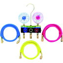 タスコ R22 R12 R502用サイトグラス付スリーゲージマニホールドキット (品番:TA120T-1)(注番1454211)・(送料別途見積り,法人・事業所限定,取寄)