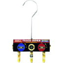 タスコ R404A R407C R507A R134a用ボールバルブ式マニホールドボディ (品番:TA124K-11)(注番1454300)・(送料別途見積り,...