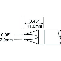 メトカル　Metcal　MFR－1120・MFR－2220・PS－900シリーズ　チップ （品番:SCV-CH20）（注番1458332）