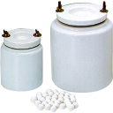 日陶 磁製ポットミル(ボール付) 300mm 口広タイプ (品番:C-300)(注番1474775)・(送料別途見積り,法人・事業所限定,直送)