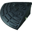 緑十字 95mm段差用プレート コーナータイプ 黒 ロードアップ6010R H95×W250×D250mm 再生ゴム製 (品番:121026)(注番1479770)