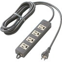 Panasonic OAタップ(接地15A抜け止め形)(4コ (品番:WCH2434B)(注番1573634)・(送料別途見積り,法人・事業所限定,取寄)