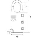 WAKI ワイヤーロック IB-029 1200MM Bニッケル (品番:IB-029)(注番1583559)・(送料別途見積り,法人・事業所限定,取寄)