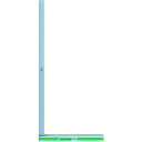 シンワ アルミ台付スコヤ1000mm (品番:74120)(注番1589863)・(送料別途見積り,法人・事業所限定)【大型】