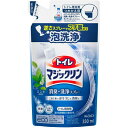 205222 花王グループカスタマーマーケティング Kao　トイレマジックリン消臭・洗浄スプレー　ミント　詰替用330ml 〔品番:334206〕 [本体質量：3.5kg] 《包装時基本サイズ：60×120×215mm》〔包装時質量：0.35kg〕分類》清掃・衛生用品》労働衛生用品》トイレ用品☆納期情報：在庫色(黄) 仕入れ先通常在庫品 (欠品の場合有り) 直送品特長●便器内の「洗浄」、「トイレ直後の消臭」や「便器の床の拭き掃除」にも使えるトイレクリーナー。温水洗浄便座にも使えます。●除菌もできます＊。＊すべての菌を除菌するわけではありません。●浄化槽にも安心です。用途●便器内のおそうじに、スプレーし、軽くブラシ等でこすり水で流す。●便座・床等のふきそうじに、スプレーし、トイレットペーパーや乾いた布でふく。●便器内の除菌に、直接スプレーし、5分おいて水で流す。（すべての菌を除菌するわけではありません。）●便座・床等の除菌に、直接スプレーし、5分おいてふきとる。（すべての菌を除菌するわけではありません。）●消臭や便の付着防止には、用便前や、用便後流した後、便器内にスプレーする。仕様●容量(ml)：330●幅(mm)：120●奥行(mm)：60●高さ(mm)：215●香り：ミントの香り●容量(kg)：350●中性タイプ●詰替用材質/仕上●成分：界面活性剤（3％ アルキルトリメチルアンモニウム塩）、金属封鎖剤、泡調整剤、安定化剤セット内容/付属品注意●温水洗浄ノズル・温風出口・スイッチには、雑巾等にスプレーしてふきとる。●白木等水がしみこむ材質や、大理石には使用しない。原産国（名称）日本JANコード4901301334206コロンコード2253372577コロン名称Kao　一般用洗剤本体質量3.5kg